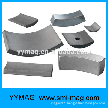 Professional arc rare earth magnet/smco magnet for motor/generator